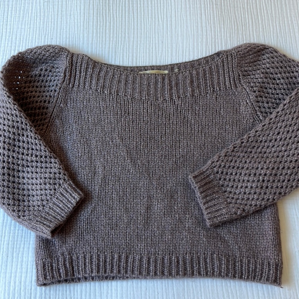 Loveshackfancy Rosie purple sweater